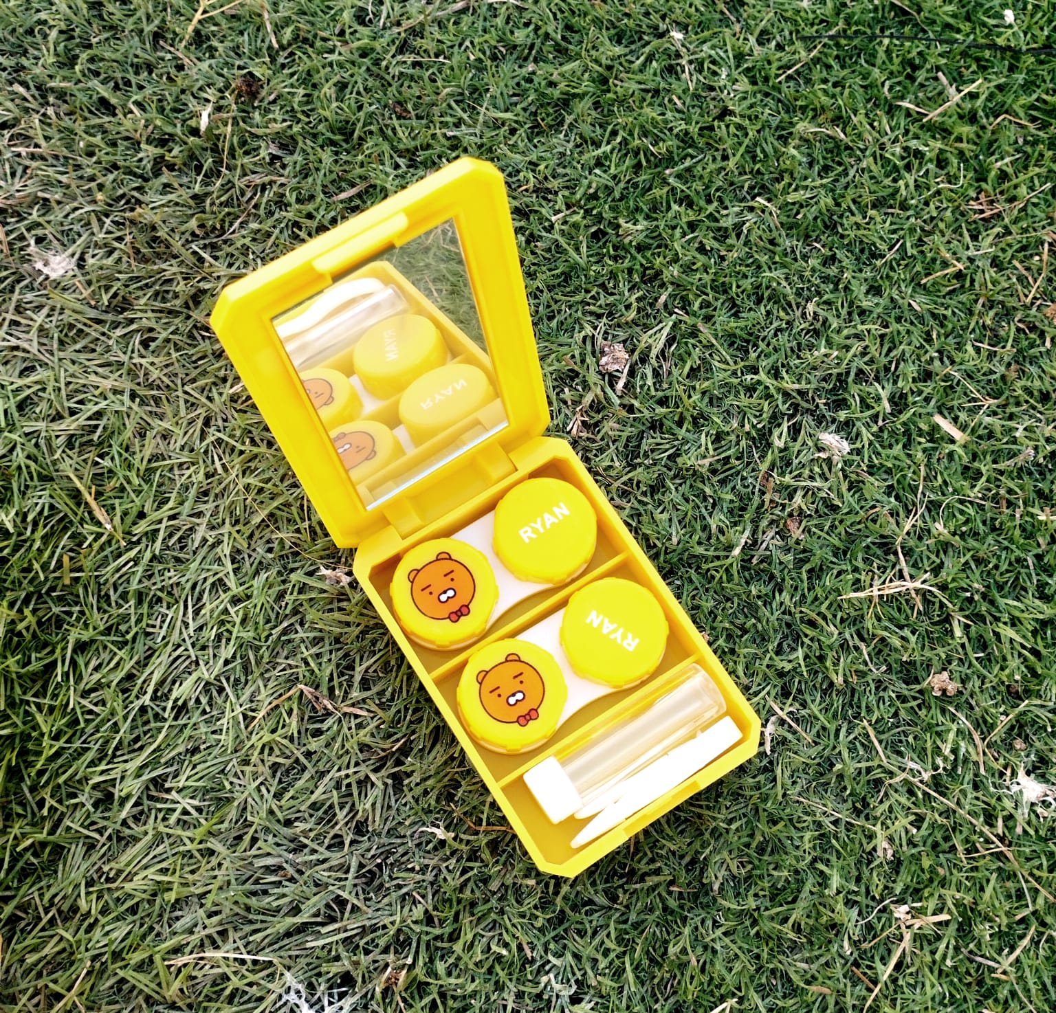 Double Lens cases Yellow Bear Matt Traveling kit