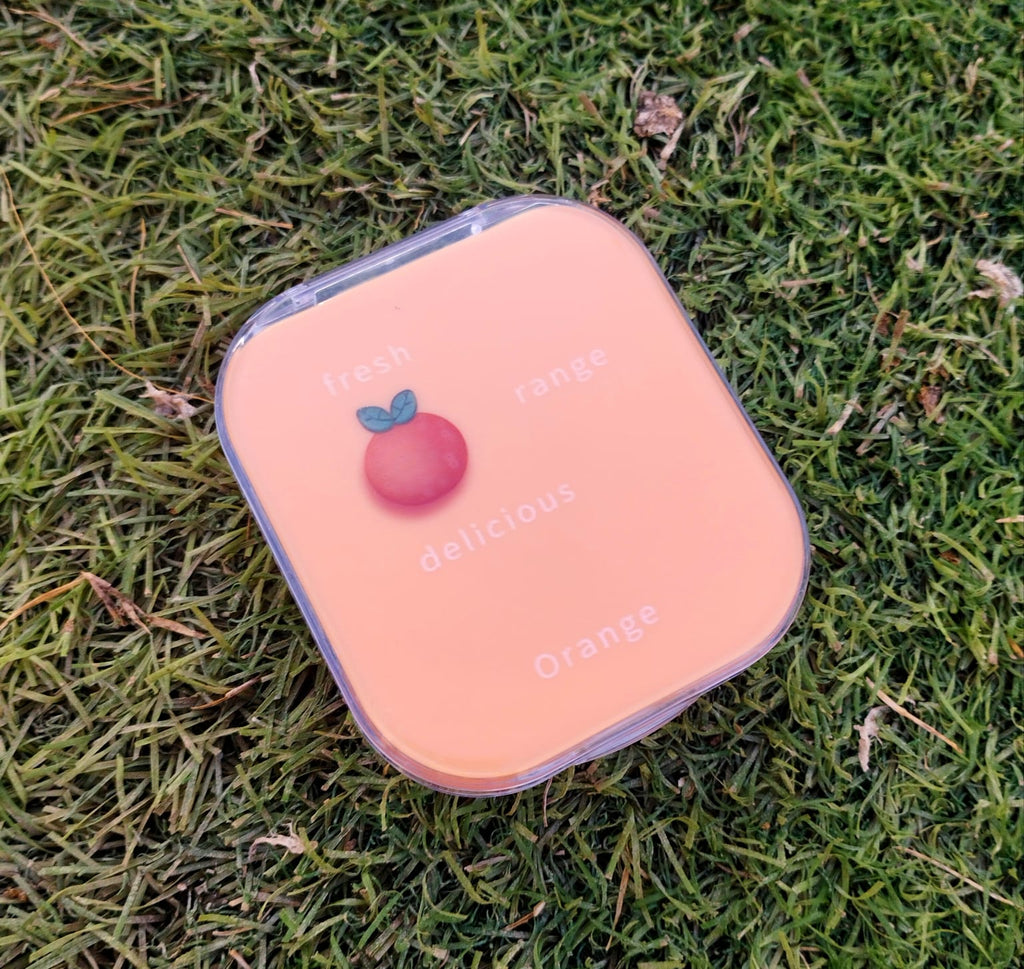 Double Lens cases Purple Floral Glossy Traveling kit